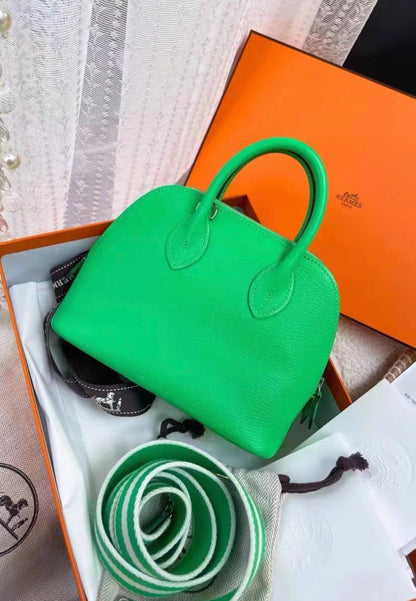 HERMES Bolide 1923 Green Shoulder bag