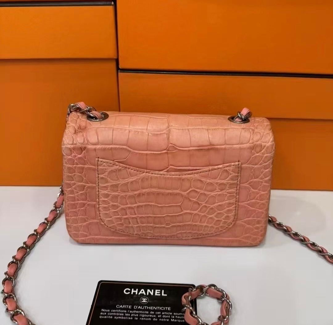 Chanel matte Alligator mini Flap Bag