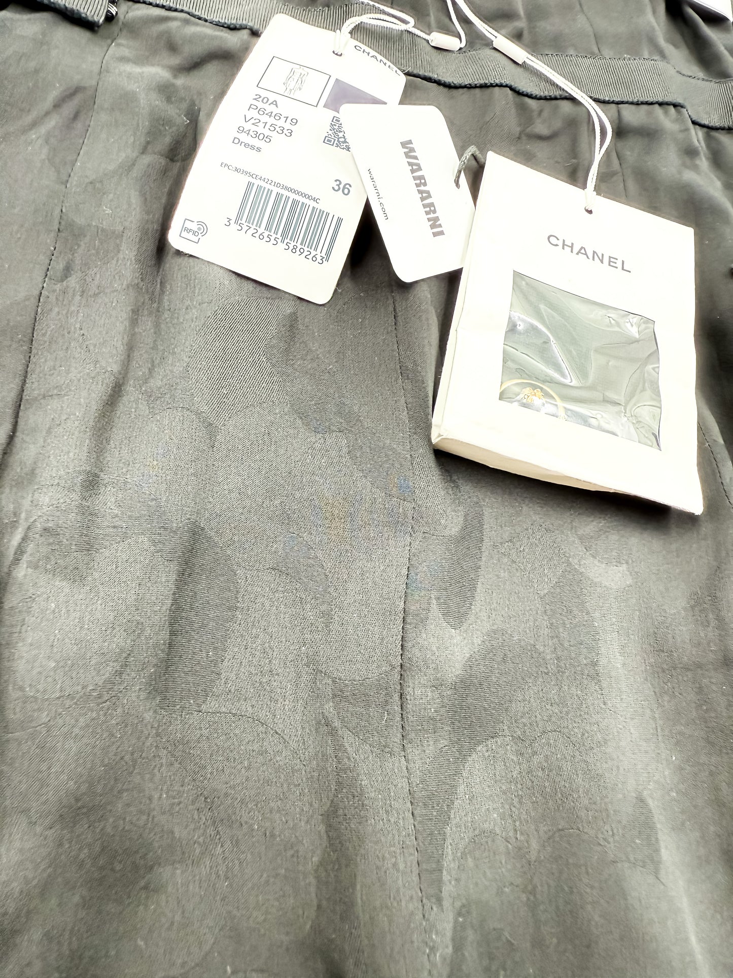 CHANEL 20A Black Dress - size 36