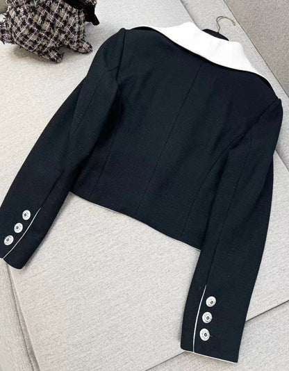 Chanel 23C Black & White Jacket