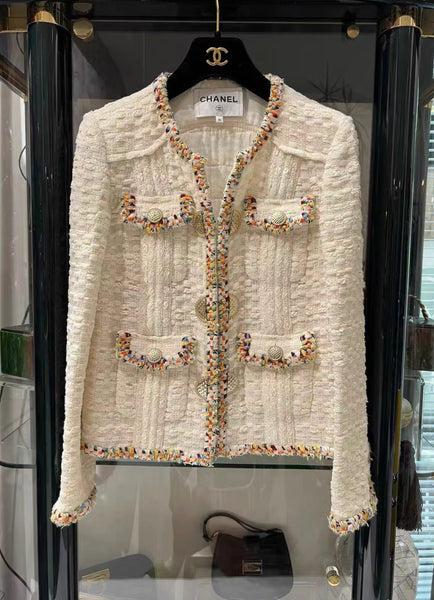 Chanel 17C 2017 Cruise Cuba Coco Tweed Jacket Ivory size 36 brand
