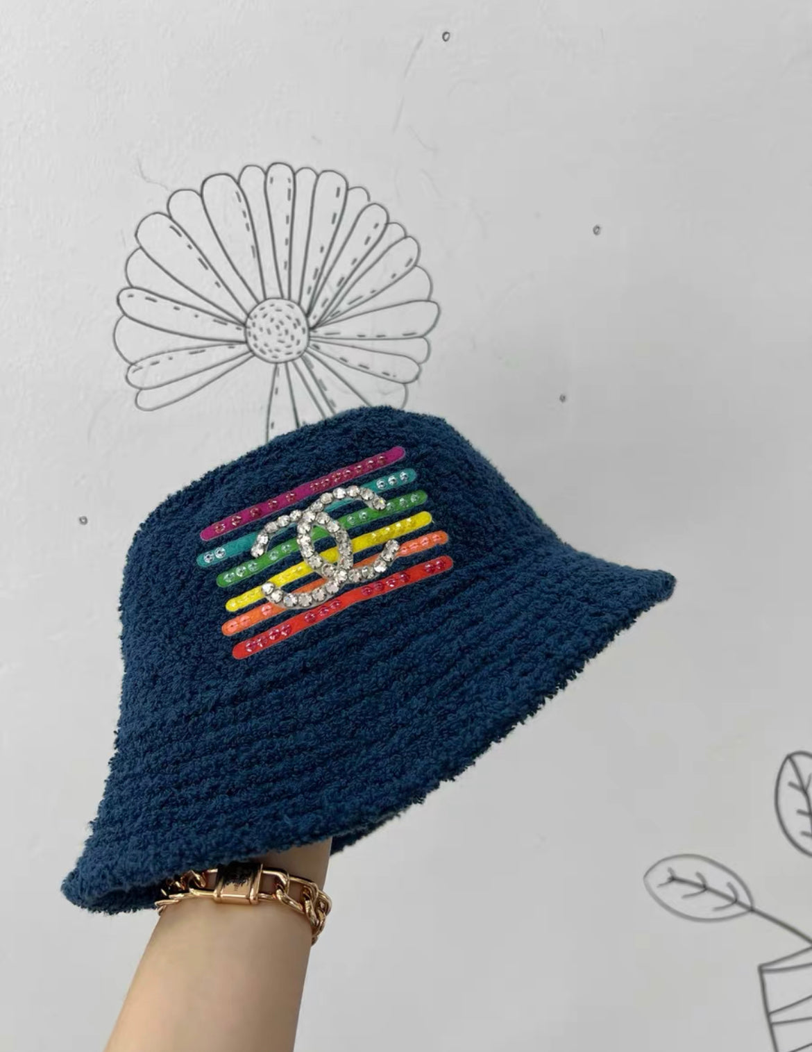 Chanel x Pharrell Capsule Collection Bucket Hat Blue S size