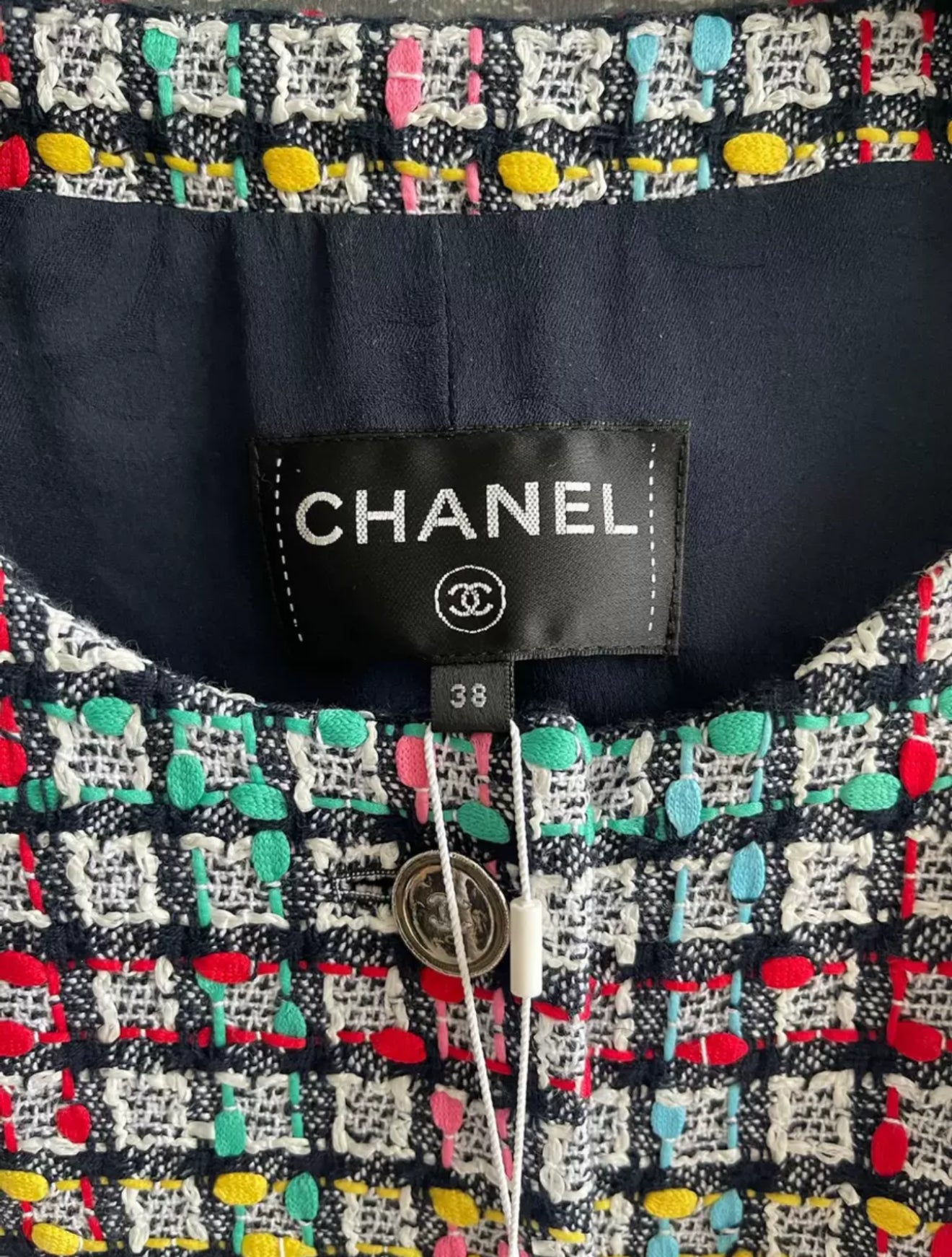 Chanel 25C Multicolor Tweed Vest