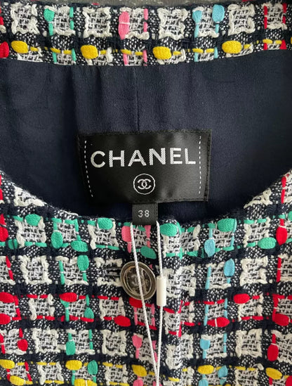 Chanel 25C Multicolor Tweed Vest