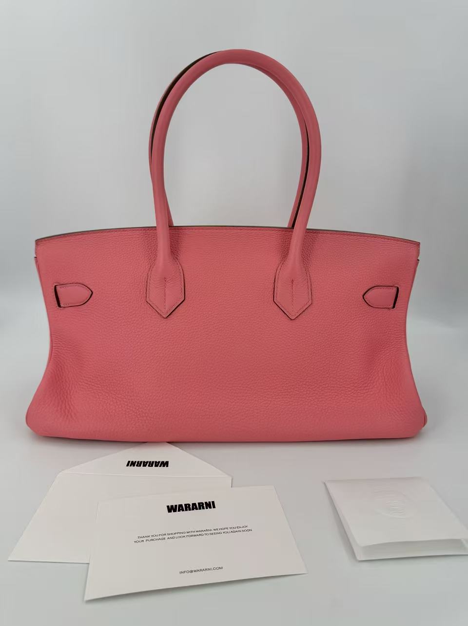 Rare Hermès Birkin Shoulder 42 JPG Pink Rose Lipstick Leather Gold Hardware