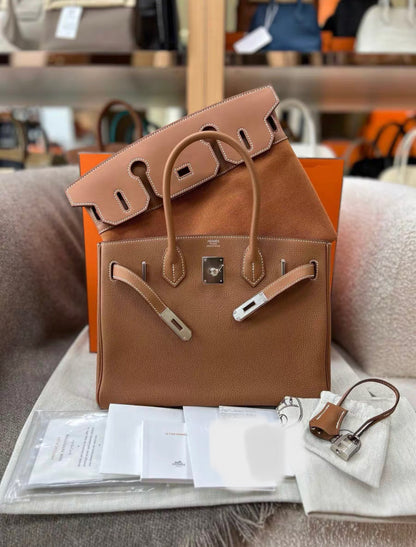 Hermès 3 En 1 Birkin 30 Gold Togo and Swift Palladium Hardware