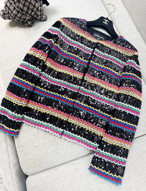 Chanel 22S Black & Multicolor Jacket