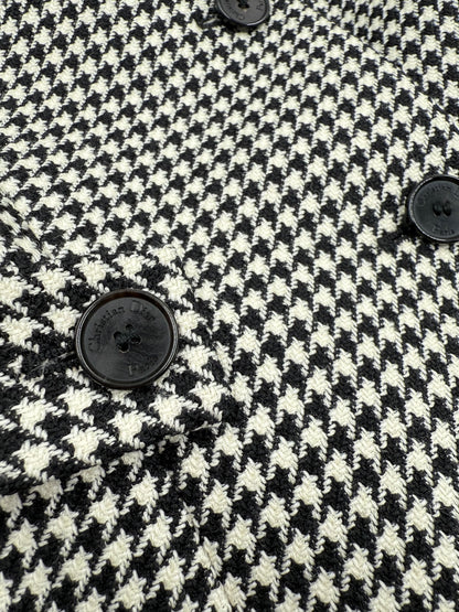Christian Dior 2022 Houndstooth Wool Jacket — Black & White (FR 36)