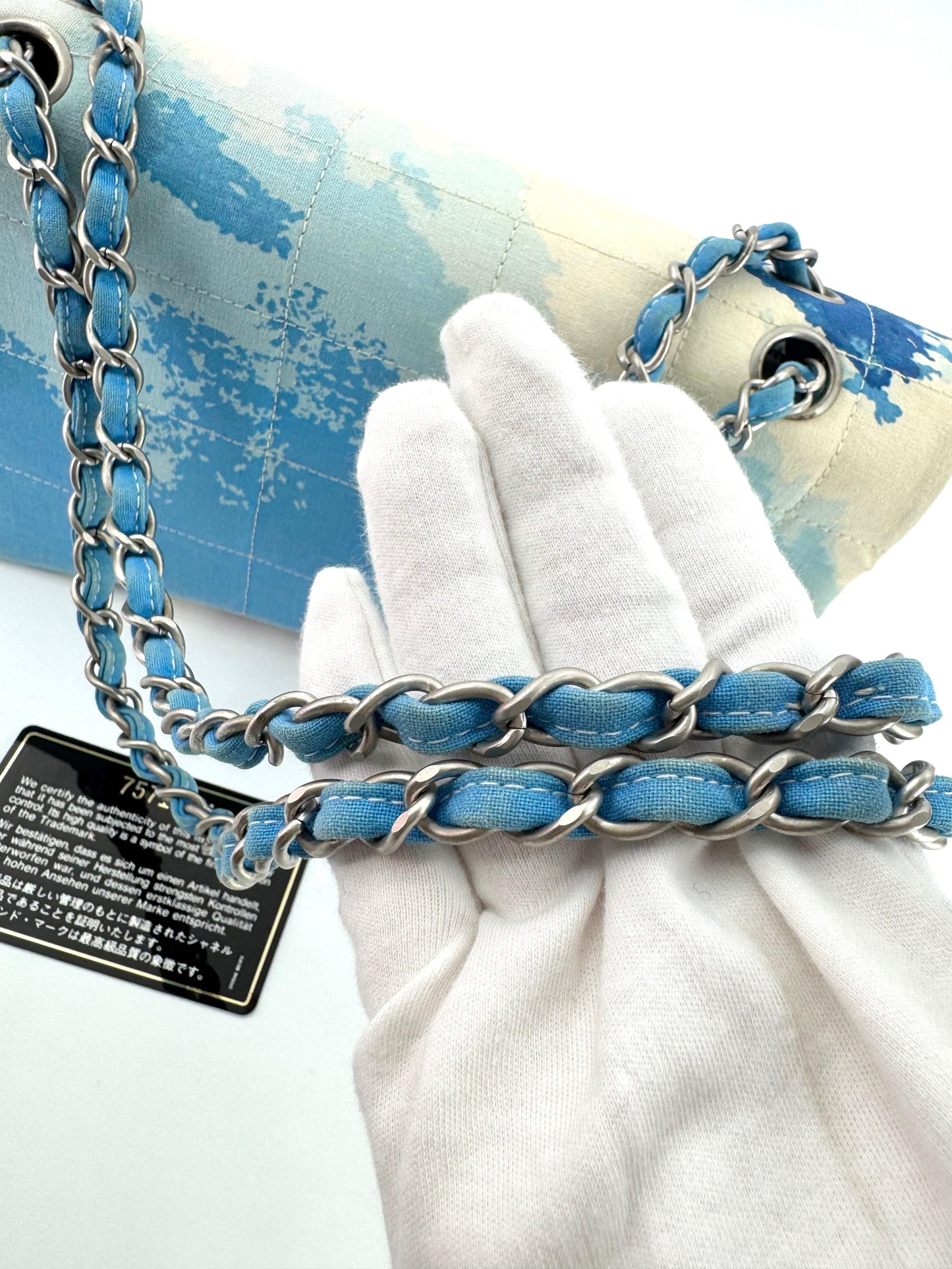 Chanel 2002 Surf Line Choco Bar Flap Bag