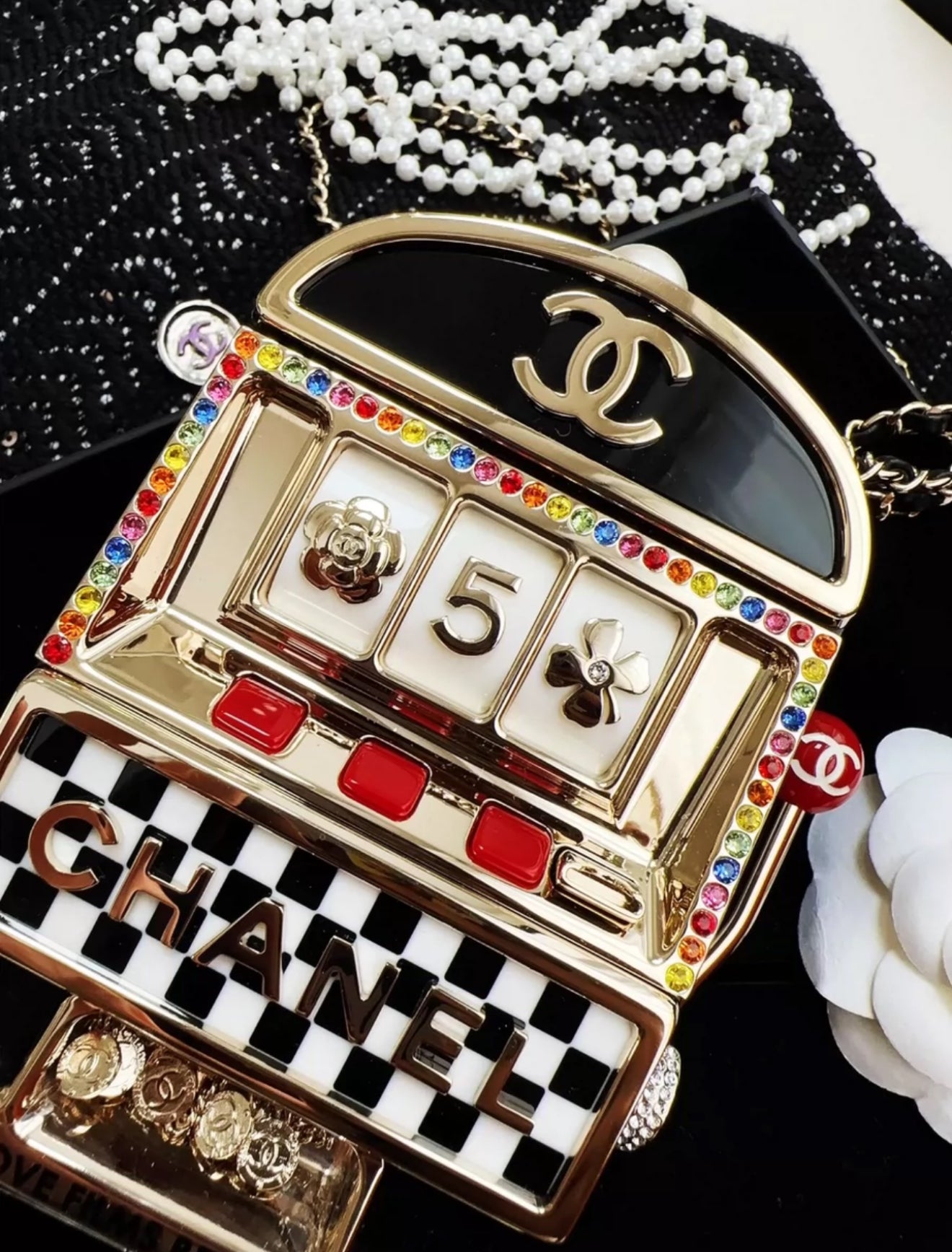 Chanel 23C Monaco Slot Machine Casino Minaudière Evening Clutch