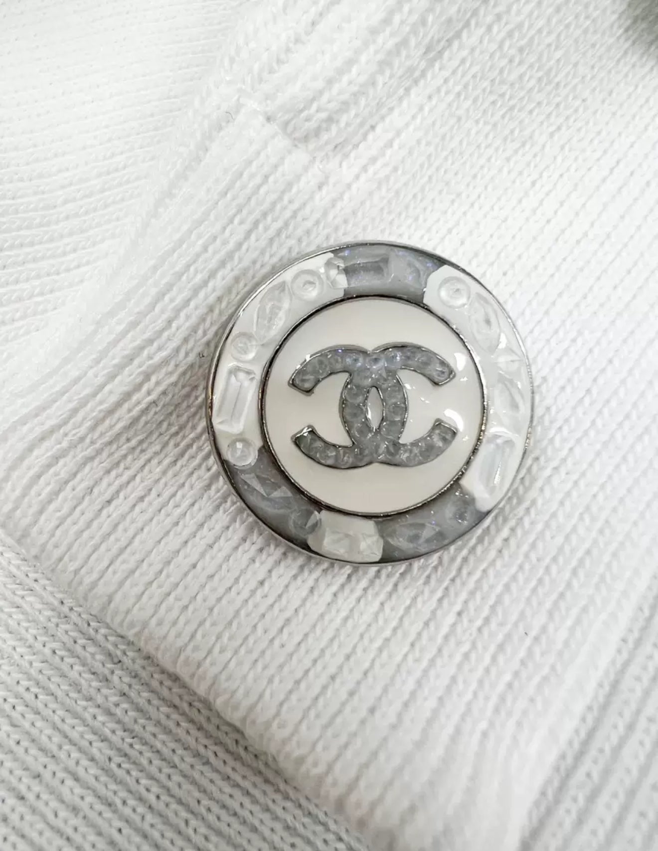 Chanel 23C F1 white dress