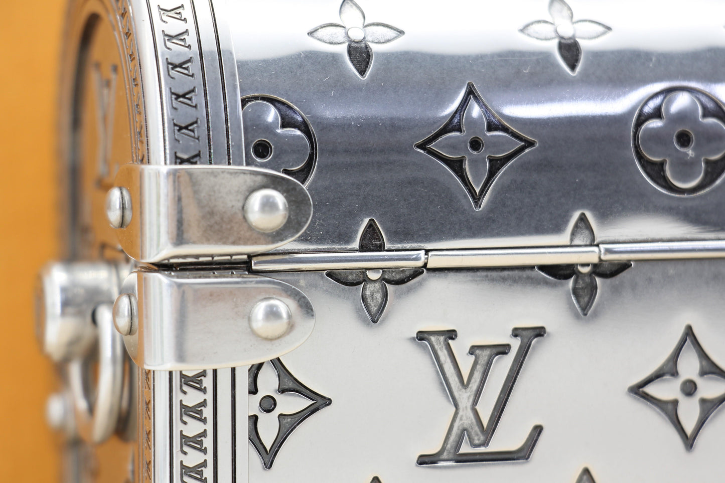 Louis Vuitton 2022 Metal Silver Monogram Mini Treasure Trunk