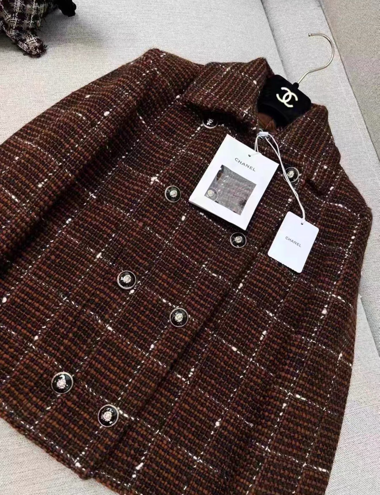 Chanel 24A Brown tweed jacket