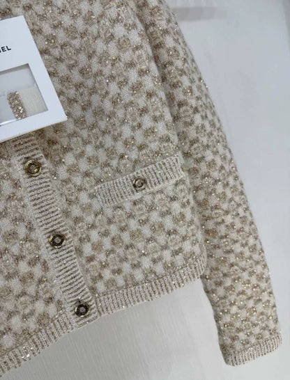 Chanel 23B ecru cardigan