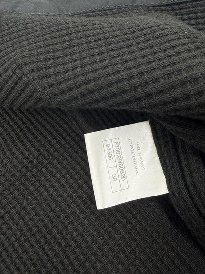 Chanel 21C black & white waffle knit jacket size 38