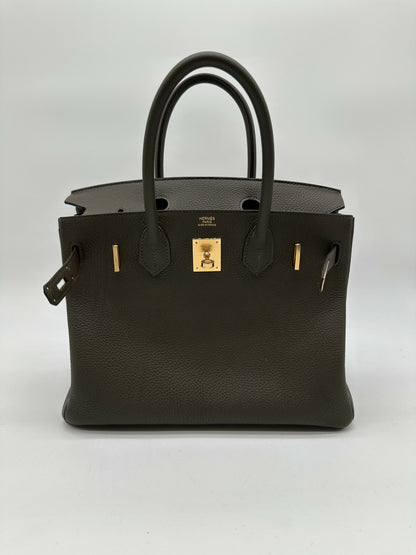 Hermès Birkin 30 Eucalyptus Togo GHW stamp B