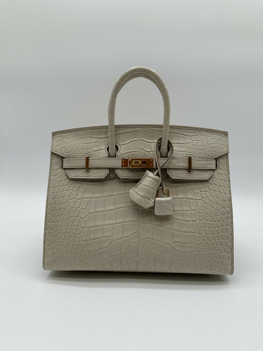 Hermès Birkin 25 Beton Matte GHW K