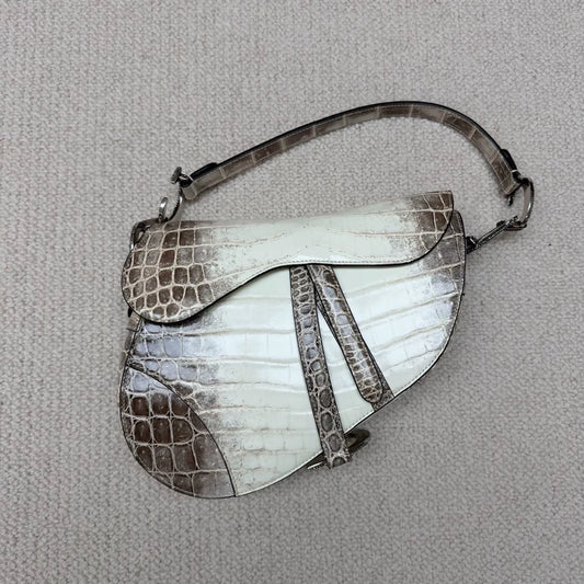 Dior Himalaya diamond saddle bag medium