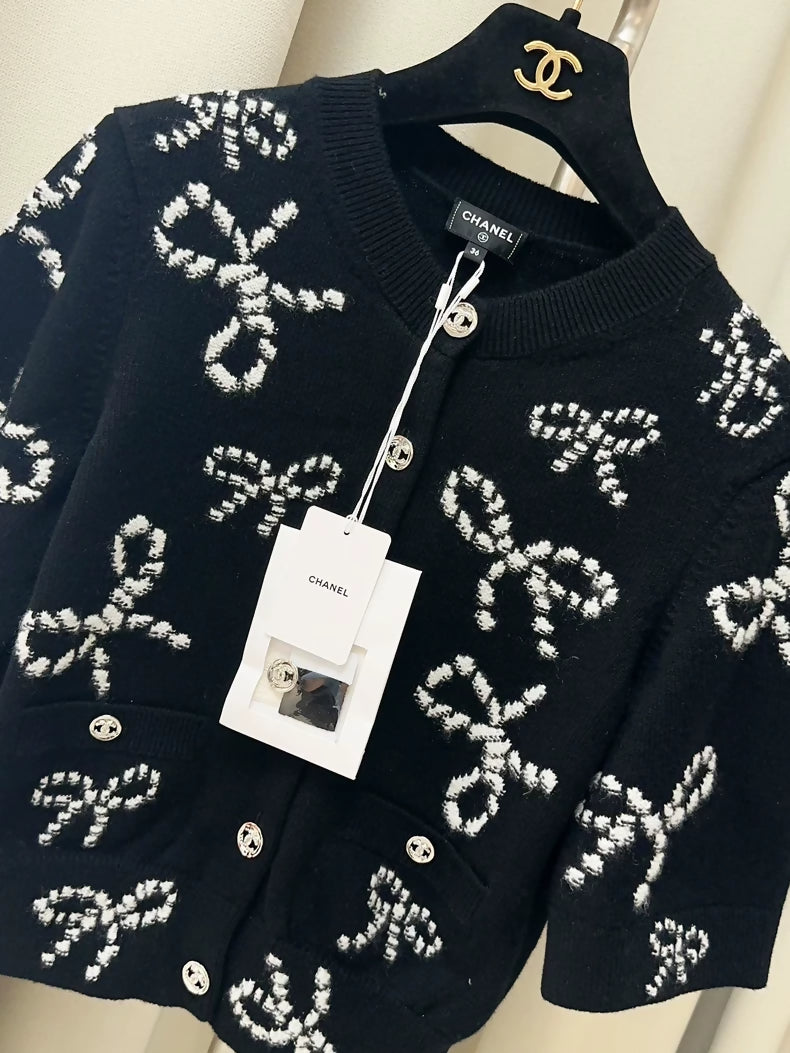 Chanel 24P Black cardigan