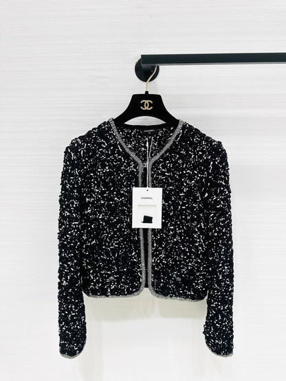Chanel 25p black cardigan