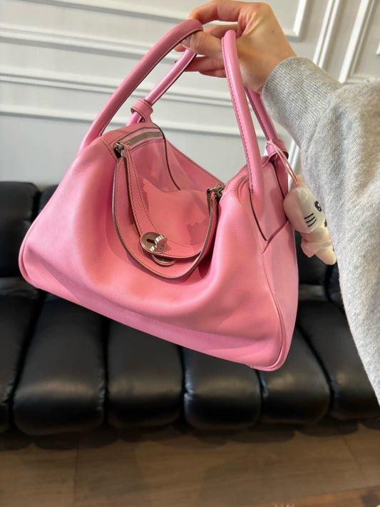 Hermes Lindy 30 5P pink bubblegum