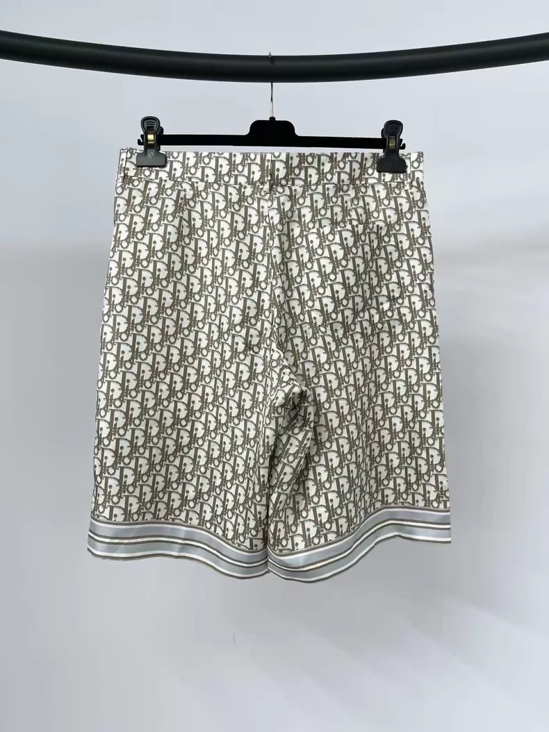 Dior monogram silk shorts