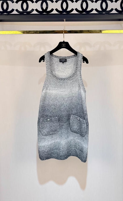 Chanel 25k gradient grey dress