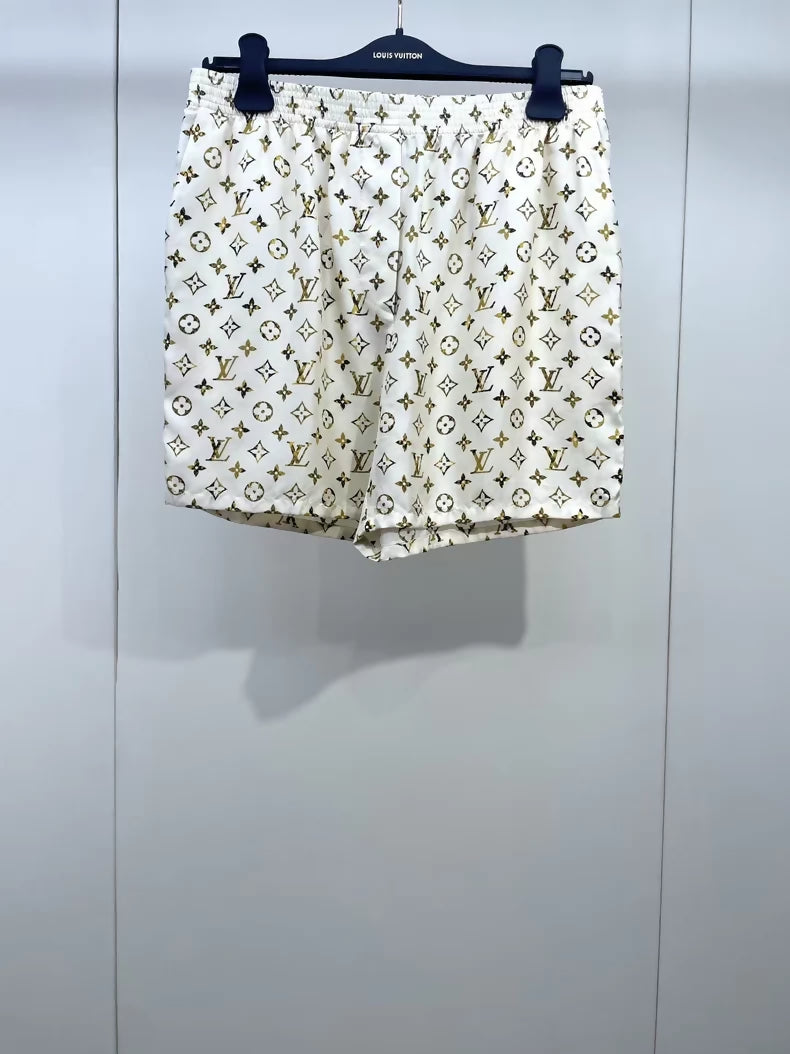 LV Spring/Summer 2023 Silk All-over Print Shorts