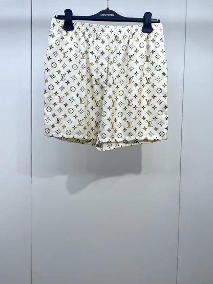 LV Spring/Summer 2023 Silk All-over Print Shorts