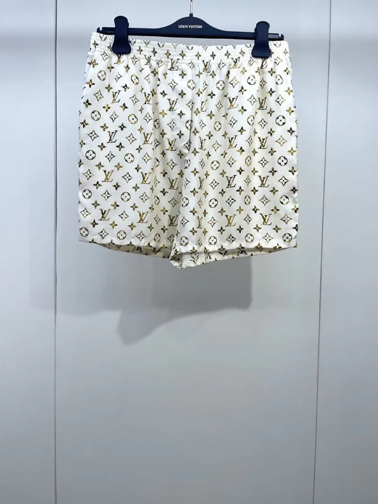 LV Spring/Summer 2023 Silk All-over Print Shorts