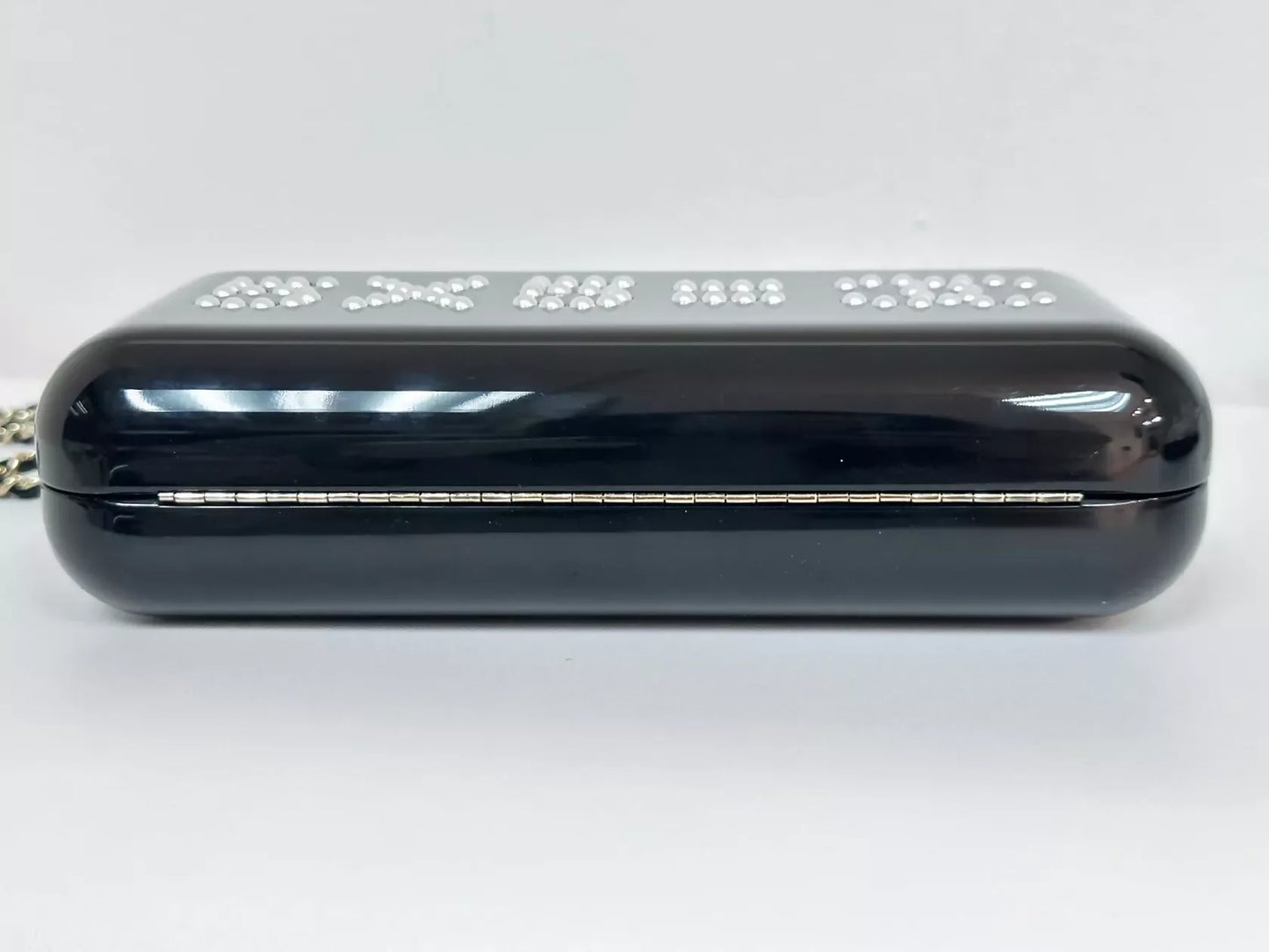 Chanel “Votez Coco” Pearl Plexiglass Minaudière Evening Clutch