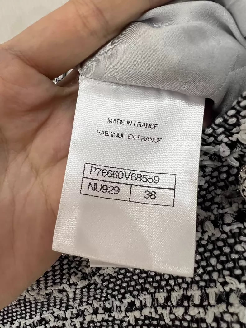 Chanel 24P striped grey jumpsuit