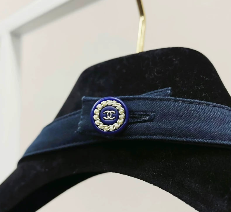 Chanel dark blue dress long dress