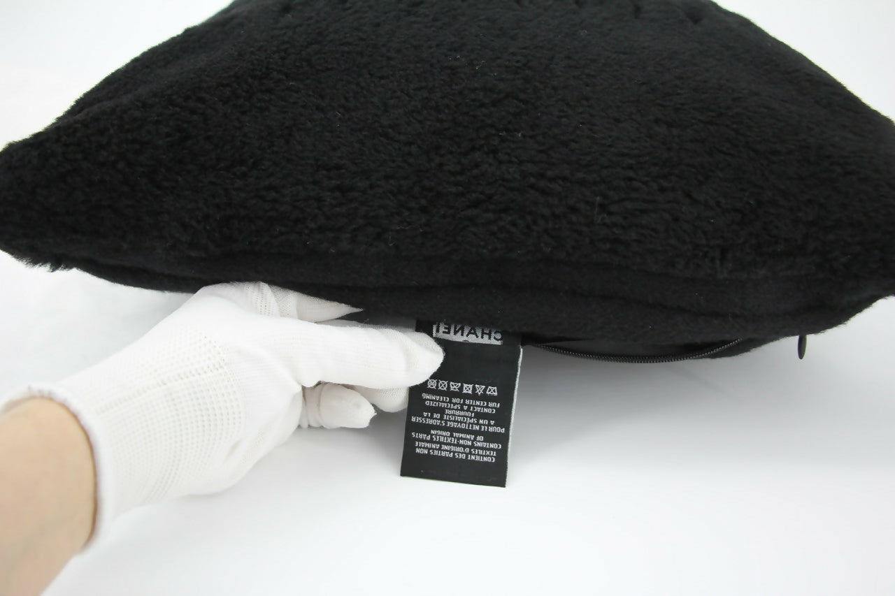 Chanel Coco Mark Cotton Cashmere Black Pillow Cushion – Wararni.com