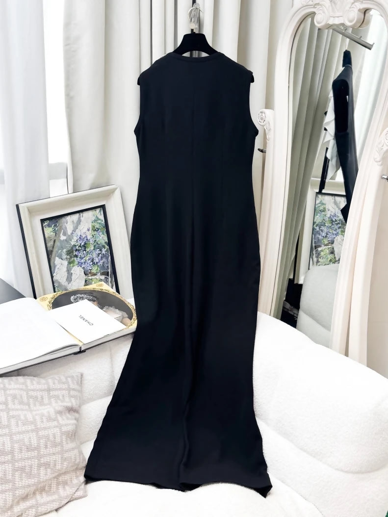 Chanel 25B black and white jumpsuit