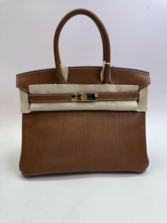 Hermès Birkin 30 Birkin Barenia Faubourg Leather with Gold Hardware U Stamp