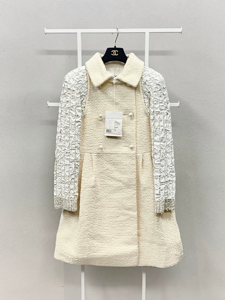 Chanel 17K white coat 
short set
