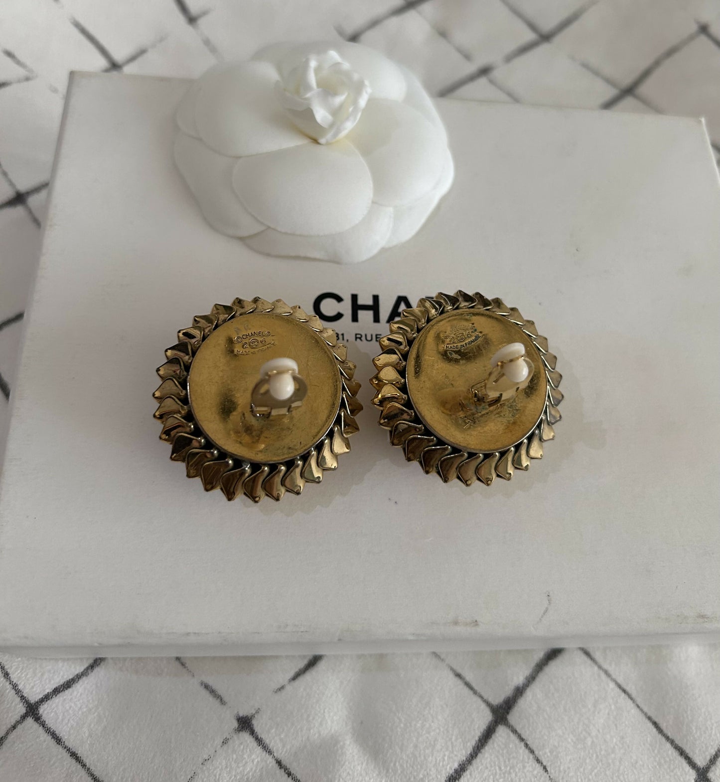 Chanel oversized vintage earrings