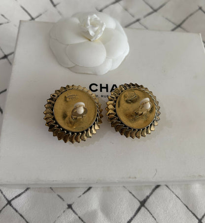 Chanel oversized vintage earrings
