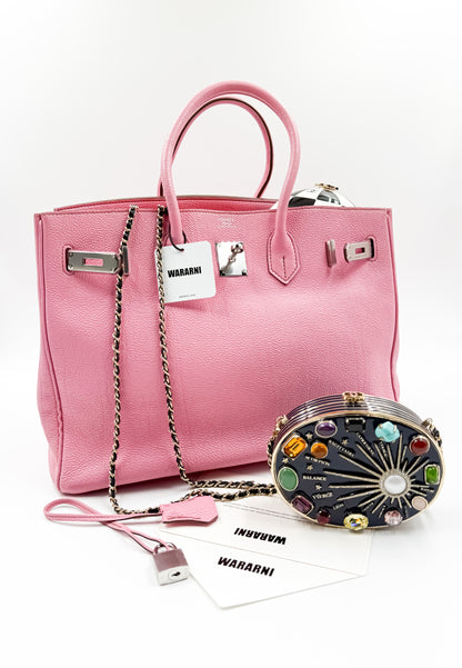 Hermès Birkin 35 Bubblegum Pink Togo Leather Palladium Hardware