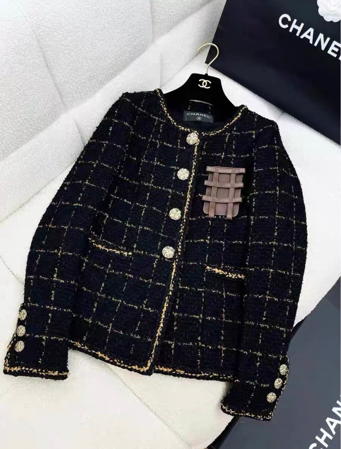 Chanel 16k chair tweed jacket size 36