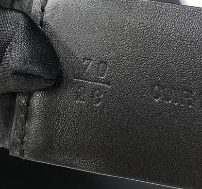 Chanel belt black leather