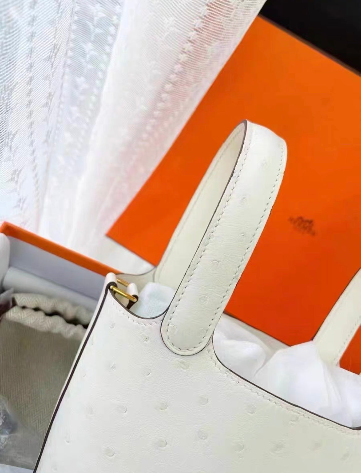 Hermès Beton Ostrich Picotin Lock 18 Gold Hardware – Wararni.com