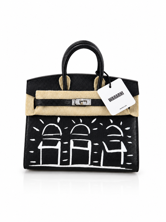 Hermès Birkin 20 Faubourg Disco – Veau Box Noir, Palladium Hardware