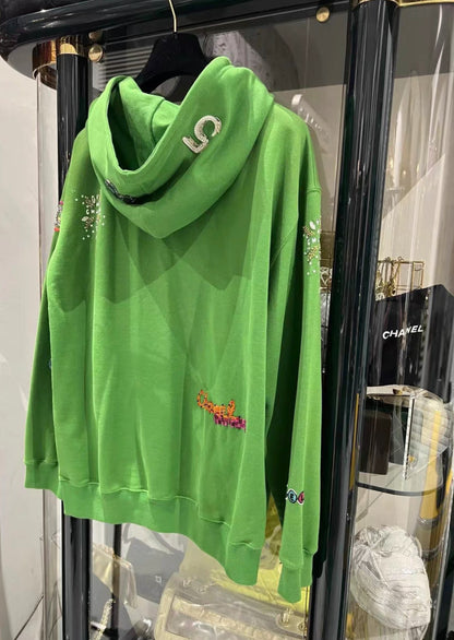 CHANEL Pharrell Williams Green Hoodie Limited Edition Size Large