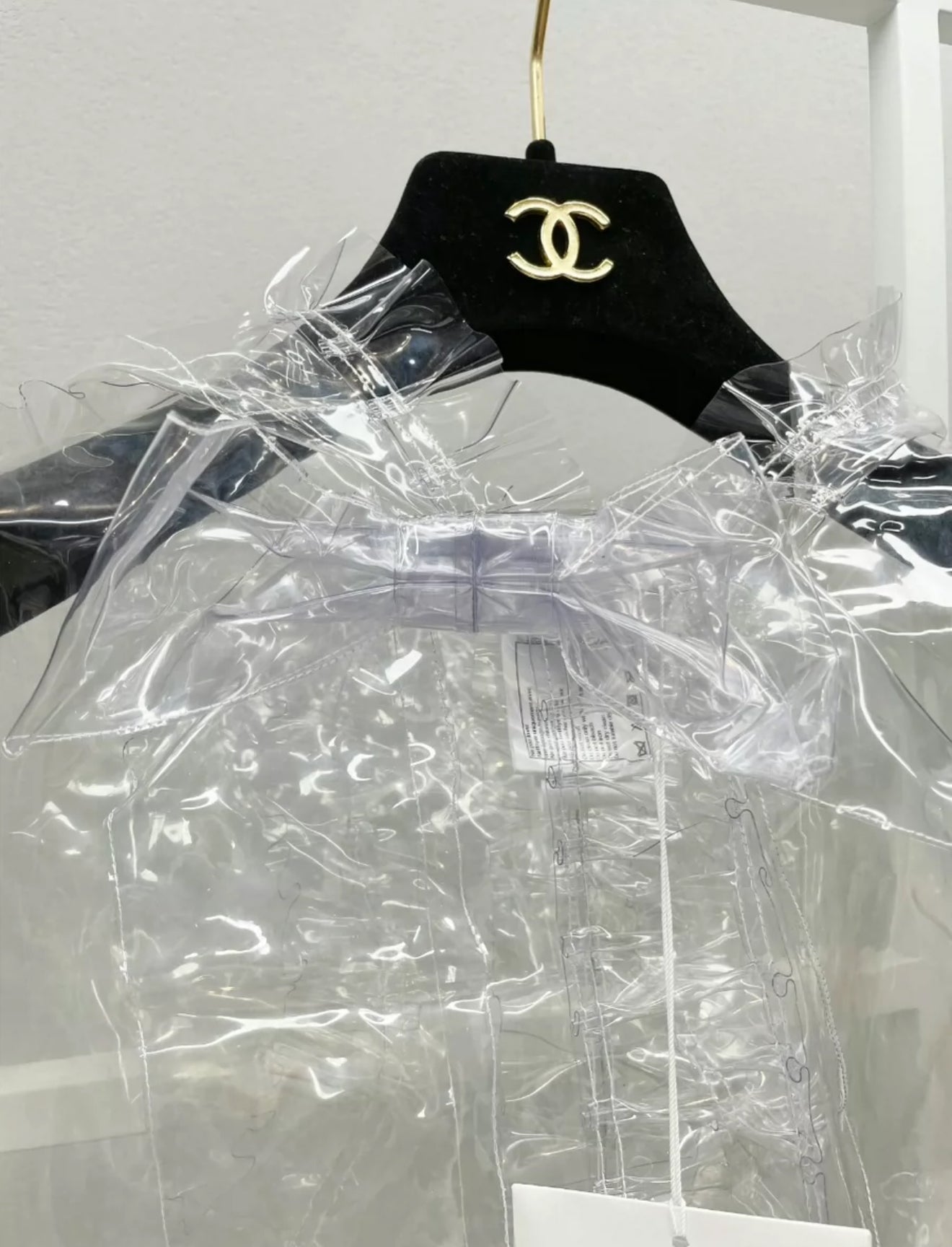 Chanel 18S Transparent Cape Polyurethane