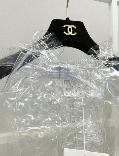 Chanel 18S Transparent Cape Polyurethane