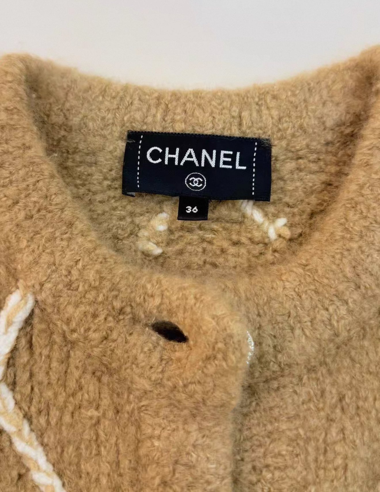 Chanel 23N beige cashmere cardigan