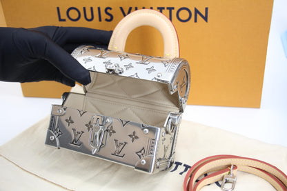 Louis Vuitton 2022 Metal Silver Monogram Mini Treasure Trunk