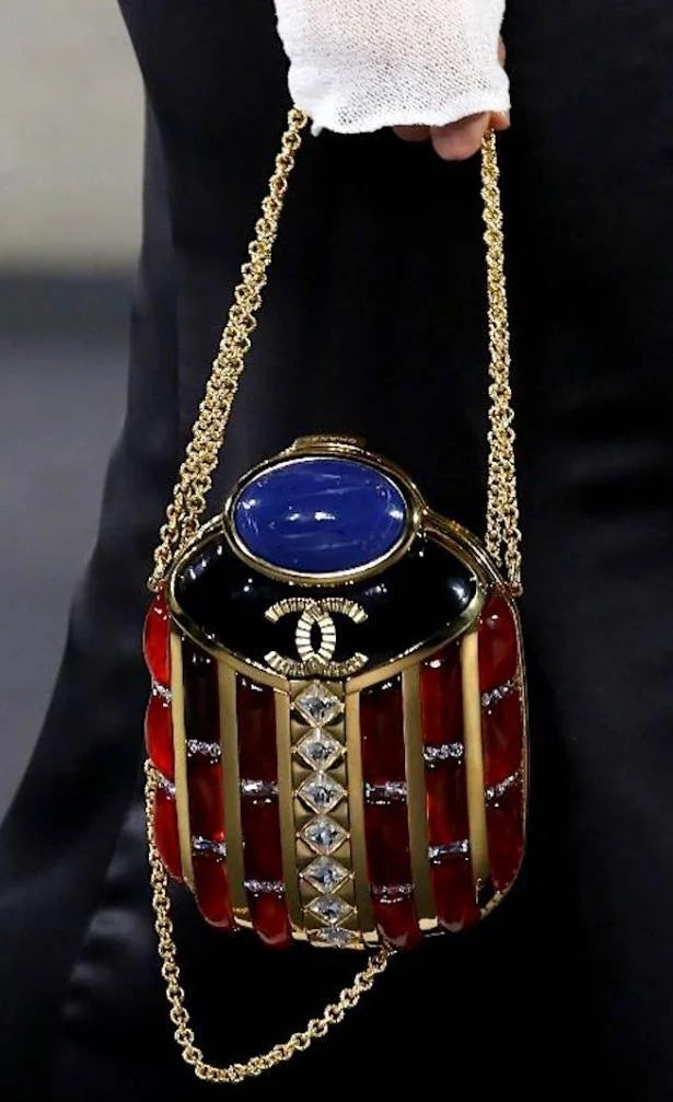 CHANEL SCARAB MINAUDIÈRE BAG 2019 EGYPT PARIS-NEW YORK EVENING CLUTCH